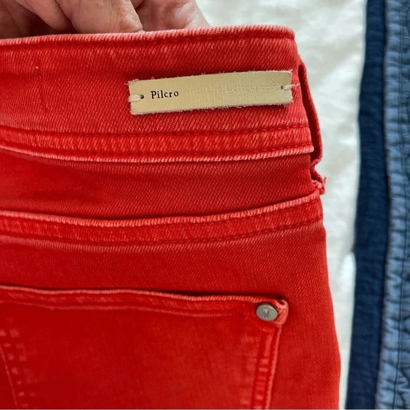 Anthropologie Pilcro and the letterpress boy fit high cuff shorts Earthy Orange - Picture 11 of 12